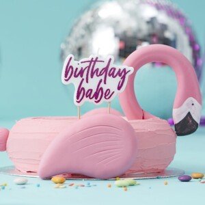 SVIEČKA tortová Birthday Babe s glitrami