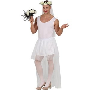 Tutu sukňa pre družičky biela 80 cm