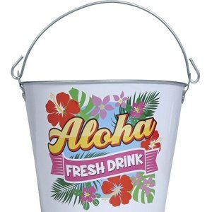 Dekorácia vedro Aloha 19x23 cm