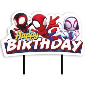 Happy Birthday Spidey topper na tortu 17,5 cm