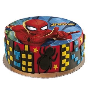Fondánový plát na tortu Spiderman 20 cm